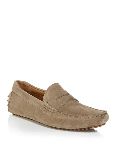 The Men's Store At Bloomingdale's Men's Penny Loafer Drivers - Exclusive In Taupe Suede