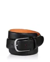 The Men's Store At Bloomingdale's Men's Saffiano Leather Belt - Exclusive In Black