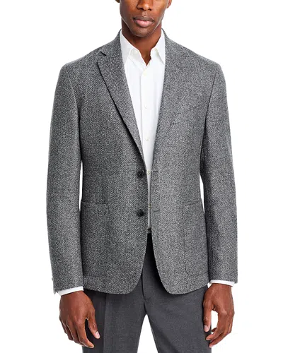 The Men's Store At Bloomingdale's Micro Boucle Unstructured Regular Fit Sport Coat - Exclusive In Grey