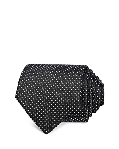 The Men's Store At Bloomingdale's Micro Dot Classic Tie 100% Exclusive In Black/white