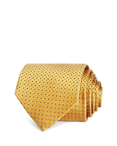 The Men's Store At Bloomingdale's Micro Dot Classic Tie 100% Exclusive In Gold