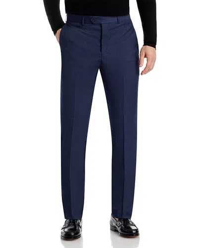 The Men's Store At Bloomingdale's Performance Wool Regular Fit Dress Pants - Exclusive In Blue