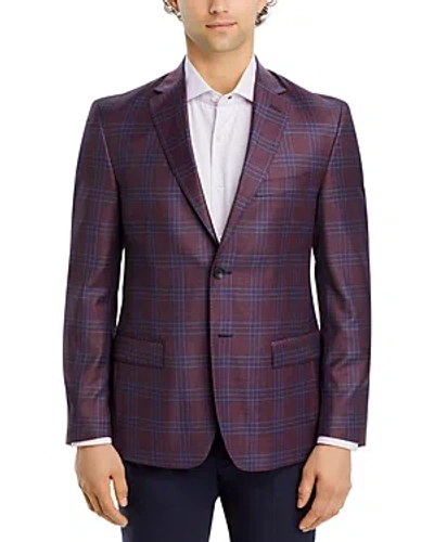 The Men's Store At Bloomingdale's Plaid Regular Fit Sport Coat - 100% Exclusive In Berry