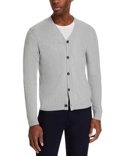 The Men's Store At Bloomingdale's Cotton Cashmere Standard Fit Cardigan - Exclusive In Heather Gray