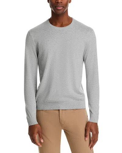 The Men's Store At Bloomingdale's Cotton Cashmere Crewneck Sweater - Exclusive In Heather Gray