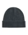 The Men's Store At Bloomingdale's Ribbed Cashmere Cuff Hat - Exclusive In Antique Grey