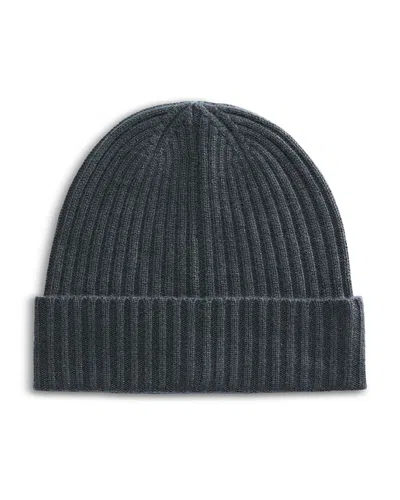 The Men's Store At Bloomingdale's Ribbed Cashmere Cuff Hat - Exclusive In Antique Grey