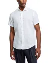 The Men's Store At Bloomingdale's Short Sleeve Linen Shirt In White - Exclusive In White
