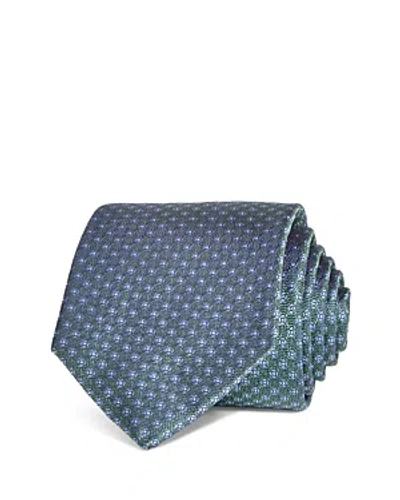 The Men's Store At Bloomingdale's Silk Classic Geometric Floral Tie - 100% Exclusive In Blue