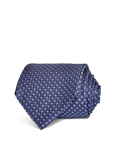 The Men's Store At Bloomingdale's Silk Classic Geometric Floral Tie - 100% Exclusive In Blue