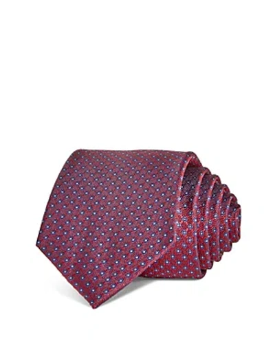 The Men's Store At Bloomingdale's Silk Classic Geometric Floral Tie - 100% Exclusive In Burgundy