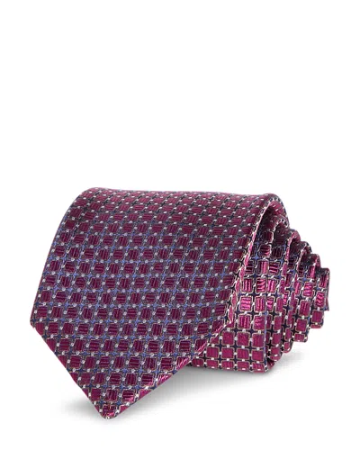 The Men's Store At Bloomingdale's Silk Classic Geometric Tie - Exclusive In Magenta