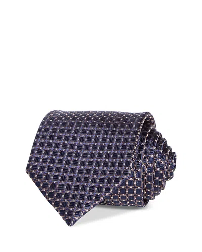 The Men's Store At Bloomingdale's Silk Classic Geometric Tie - Exclusive In Navy Brown