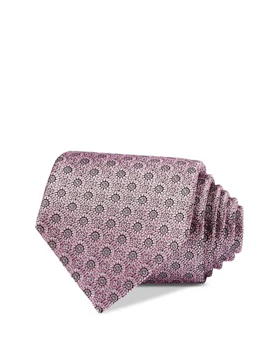 The Men's Store At Bloomingdale's Silk Floral Classic Tie - Exclusive In Black/pink