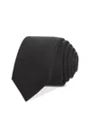 The Men's Store At Bloomingdale's Silk Skinny Textured Tie - Exclusive In Black