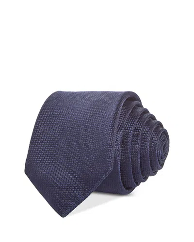 The Men's Store At Bloomingdale's Silk Skinny Textured Tie - Exclusive In Navy