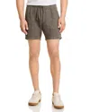 The Men's Store At Bloomingdale's Solid Linen 7 Shorts - Exclusive In Olive
