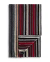 The Men's Store At Bloomingdale's Vertical Stripe Raschel Scarf - Exclusive In Red Raisin