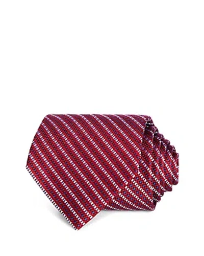 The Men's Store At Bloomingdale's Woven Geo Classic Tie 100% Exclusive In Burgundy