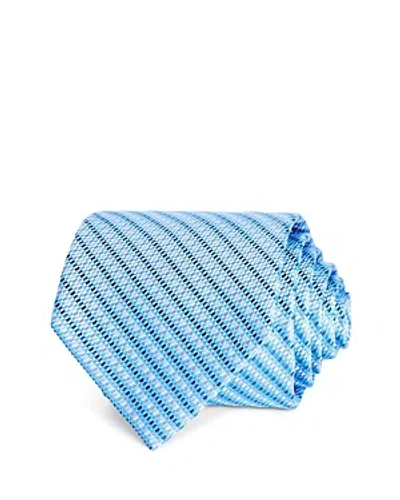The Men's Store At Bloomingdale's Woven Geo Classic Tie 100% Exclusive In Medium Blue