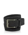The Men's Store At Bloomingdale's Woven Stretch Belt - Exclusive In Black