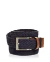 The Men's Store At Bloomingdale's Woven Stretch Belt - Exclusive In Navy
