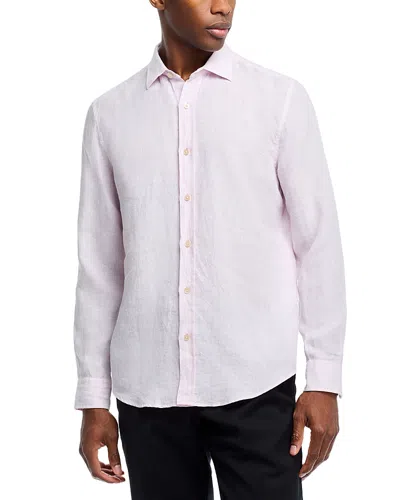 The Men's Store At Bloomingdale's Yarn-dyed Standard Fit Linen Shirt In Orchid Ice - Exclusive