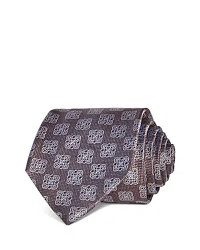 The Men's Store At Bloomingdale's Silk Classic Medallion Tie - 100% Exclusive In Brown