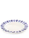 Themis Z Athenee Peacock Soup Plate In White