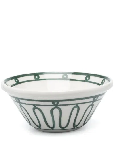 Themis Z Kyma Hand-painted Bowl In White