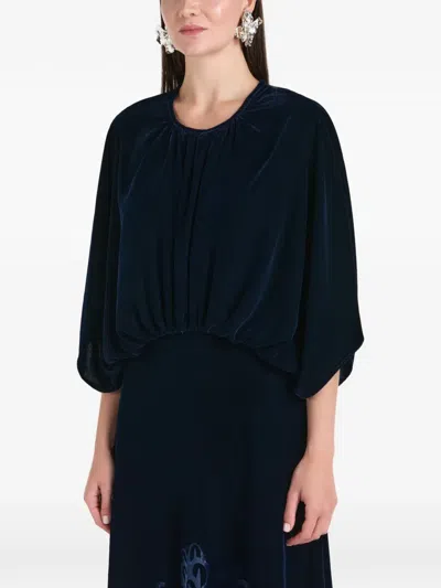 Themis Z Kyma Round-neck Floral Maxi Dress In Black