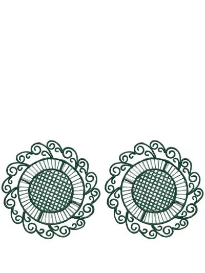 THEMIS Z PEACOCK PLACEMAT (SET OF TWO)