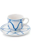 Themis Z Serenity Tea Cup And Saucer Set In White