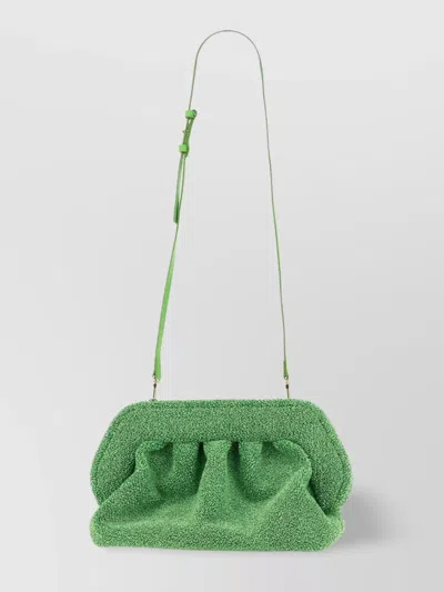 Themoirè Adjustable Strap Gathered Textured Shoulder Bag