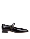 Themoirè Angie L Bebe Ballerina In  Patent Leather In Black