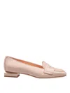 Themoirè Angie Moccasins In Nude Leather In Nude & Neutrals