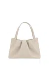 Themoirè Athena Shoulder Bag In Vegan Leather In White