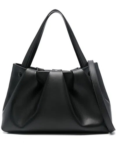 Themoirè Athena Tote Bag In Black
