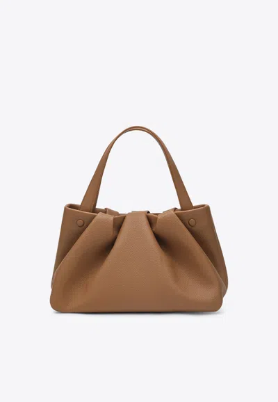 Themoirè Athens Top Handle Bag In Beige