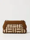 Themoirè Clutch  Woman Color Beige In Beige