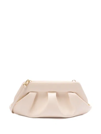 Themoirè Beige Emera Clutch