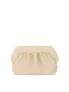Themoirè Clutch Bios In White
