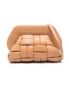 Themoirè Bios Brown Macadamia Clutch In Beige