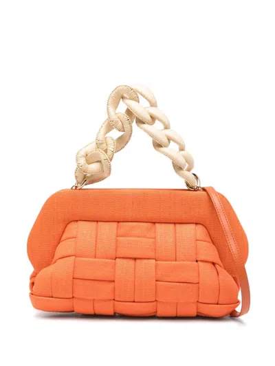 Themoirè Bios Clutch Bag In Orange