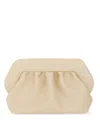 Themoirè Clutch Bios In Beige