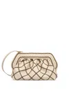 Themoirè Bios Lace Clutch Bag In White