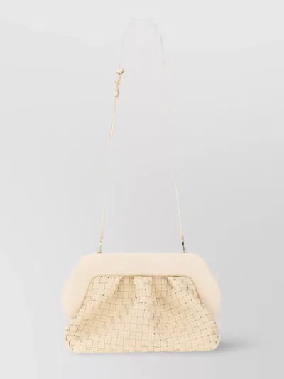 Themoirè Bios Rectangular Clutch Bag With Long Strap