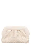 Themoirè Bios Clutch In Ivory