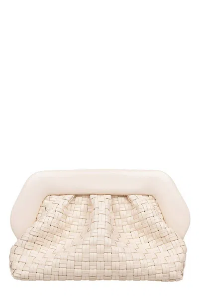 Themoirè Bios Strapped Clutch Bag In Neutrals