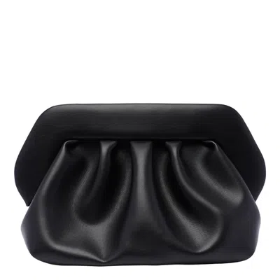 Themoirè Bios Vegan Fabric Shoulder Bag In Black